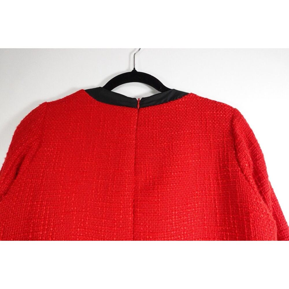 Read* Pomander Place Dress Women’s Small Red Coco Tweed Bow Tuckernuck 0773-14 - Picture 12 of 12